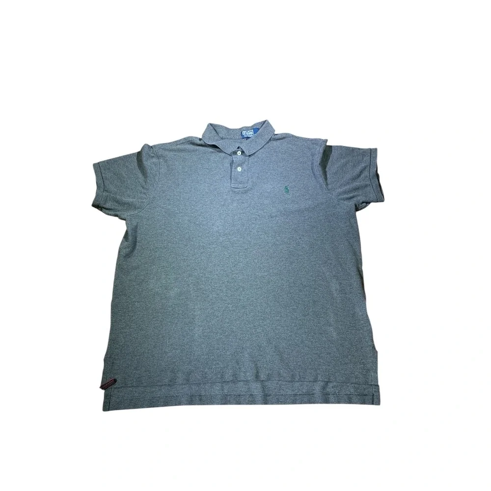Polo Ralph Lauren XXL Gray Custom Fit Polo‎ Shirt Short Sleeve